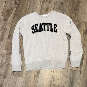 Light Gray Seattle Crewneck Sweater